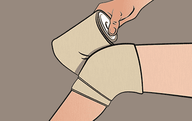 So legen Sie Retterspitz Kniebandage richtig an