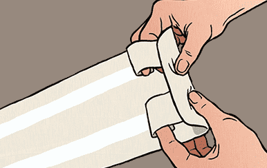 So legen Sie Retterspitz Kniebandage richtig an