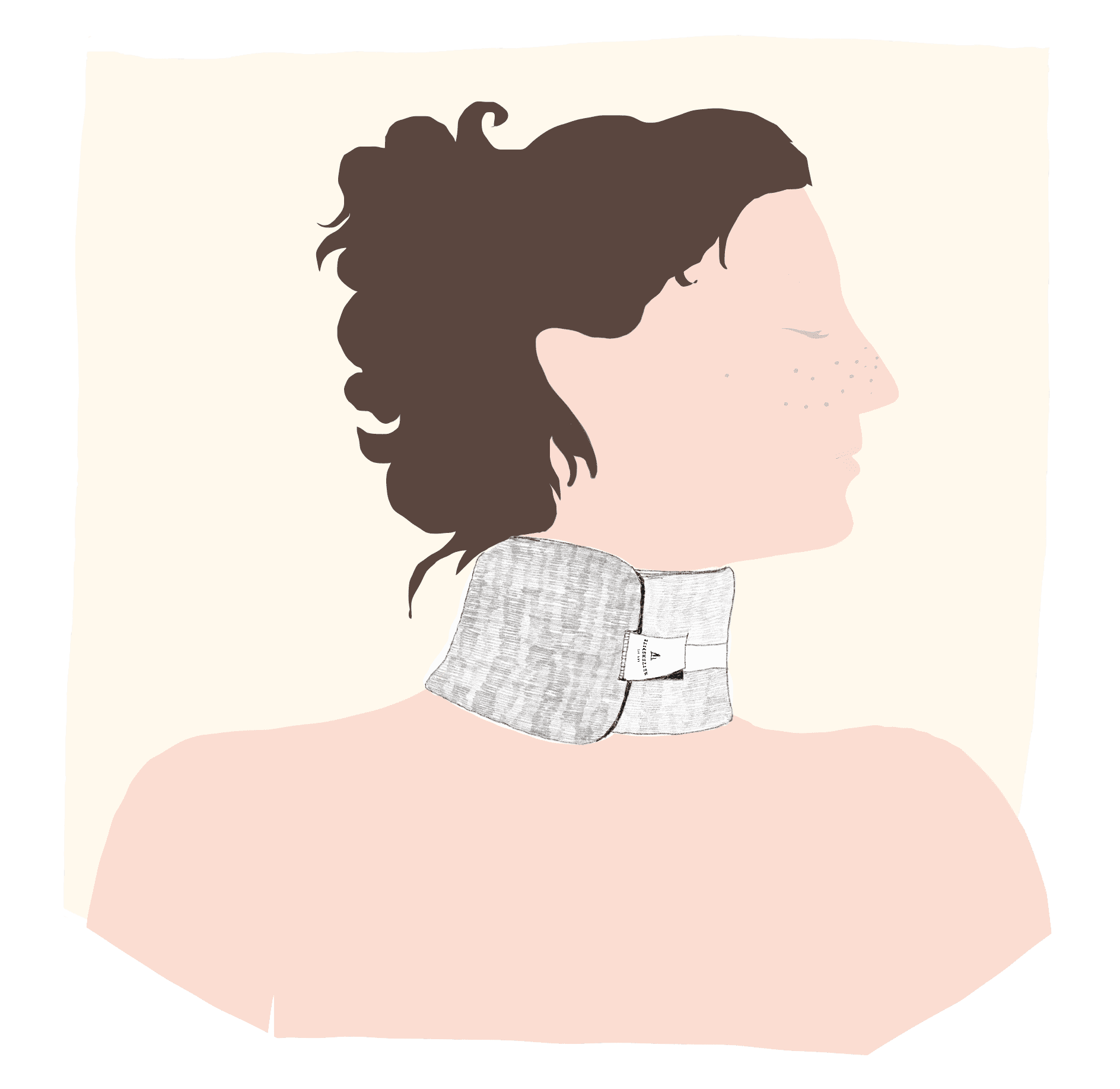 Anwendung von Retterspitz Wickel für Hals und kleinere Gelenke